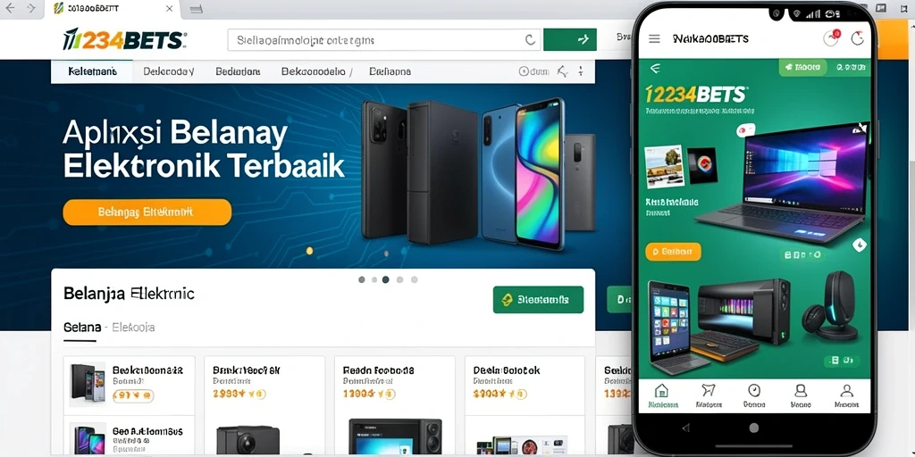 Tampilan antarmuka aplikasi 1234BETS yang intuitif dan menarik.
