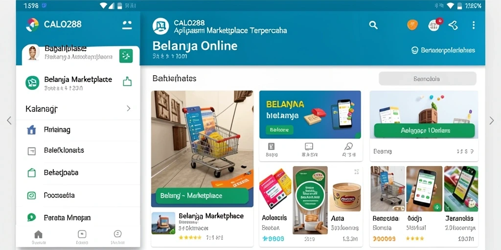 Tampilan antarmuka aplikasi CALO288 yang menarik dan fungsional.