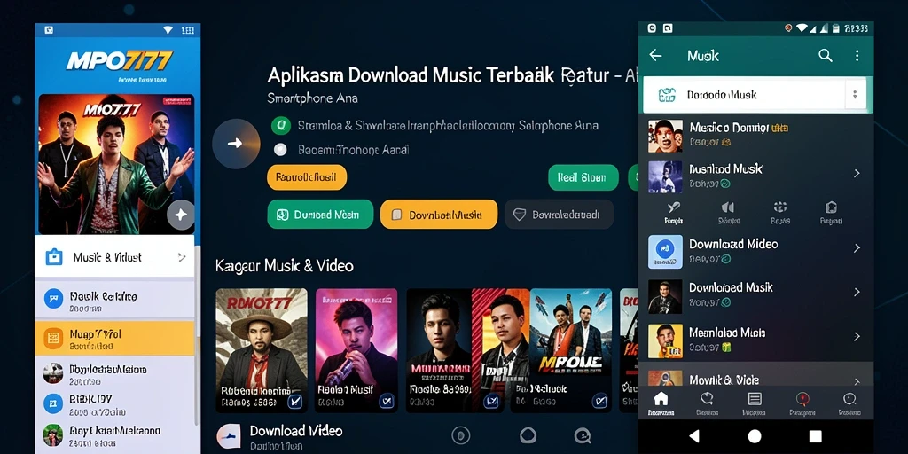 Antarmuka MPO777 yang intuitif dan mudah digunakan untuk Download Musik.