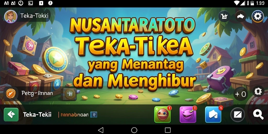 Antarmuka permainan NUSANTARATOTO yang menarik dan interaktif.